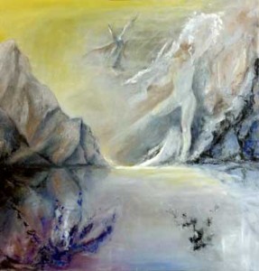 « Creation » huile sur toile 80x80cm C. Olivier Bonvin