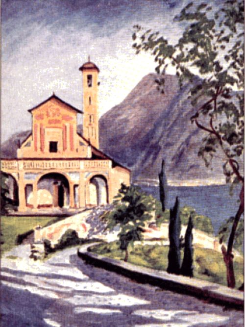 Chrchill Eglise près du lac de Come