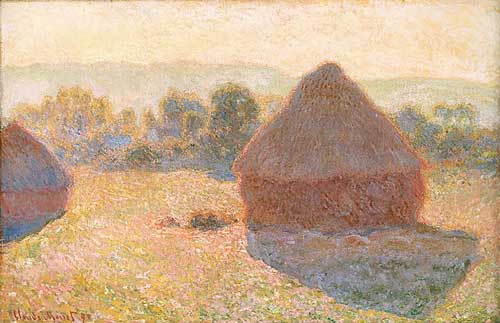 Monet Meules de foin à midi