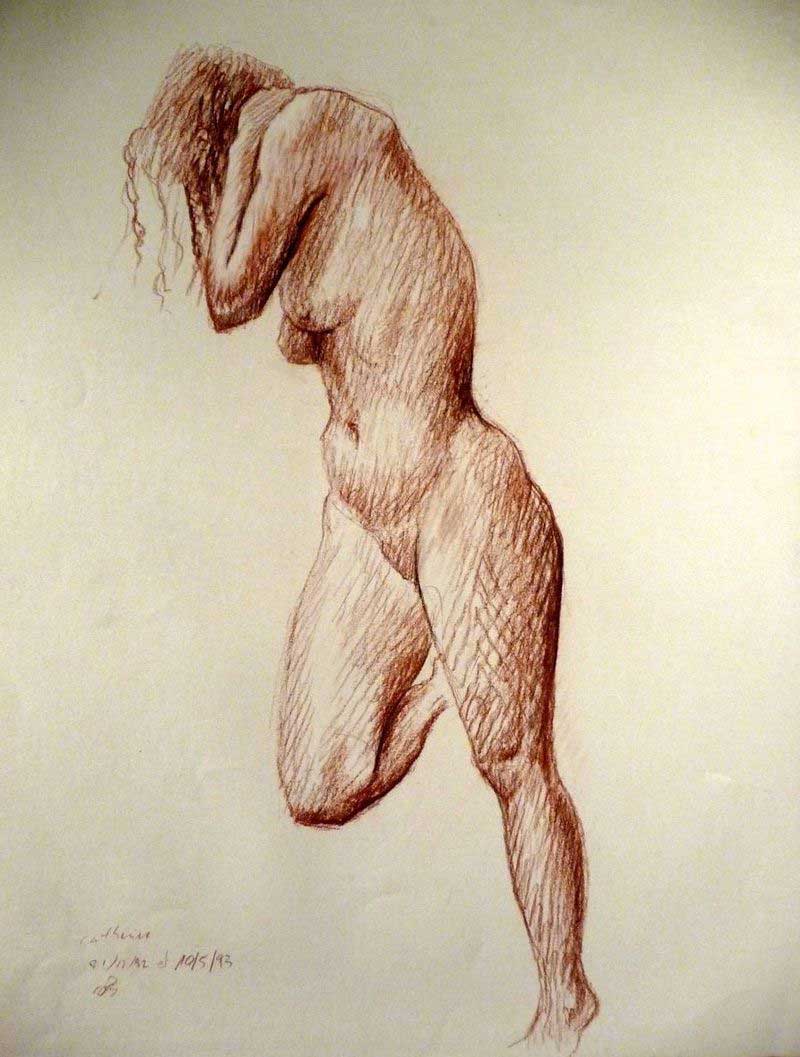 Dessin sanguine C. Olivier Bonvin